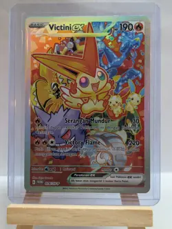 Custom Fan Art Victini EX High Quality Custom Card Foil Finish - Image 3
