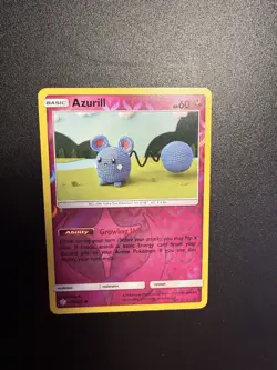 Azurill 146/236 Pokemon TCG Cosmic Eclipse Reverse Holo Card Near Mint - Image 1