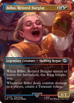1 x Bilbo, Retired Burglar - Foil - Prerelease Promo - The Lord of the Rings: Ta - Image 1