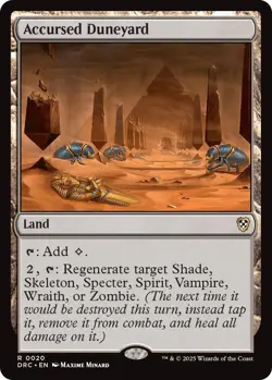 MTG Aetherdrift Commander - Accursed Duneyard - Image 1