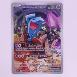 Pokemon Team Rocket’s Wobbuffet SVP 203 Black Star Promo Destined Rivals ETB NM - Image 1