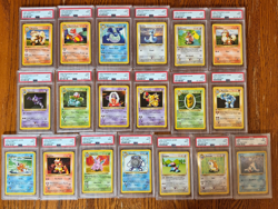 Complete 1st Edition Base Set PSA 9 MINT Non-Holo 17-102 Pokemon 1999 English - Image 3