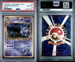 PSA 10 **New Cert** 1999 POKEMON GYM 2 #94 SABRINA'S GENGAR-HOLO - Image 3