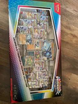 Pokemon TCG Prismatic Evolutions Lucario Ex Tyranitar Ex Premium Collection - Image 1
