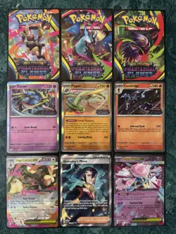 POKEMON MEGA EVOLUTIONS PHANTASMAL FLAMES GRIMSLEY’S MOVE STAMPED PROMO CARD LOT - Image 1