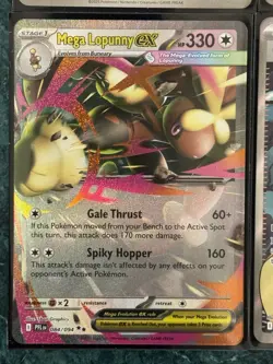 POKEMON MEGA EVOLUTIONS PHANTASMAL FLAMES GRIMSLEY’S MOVE STAMPED PROMO CARD LOT - Image 2