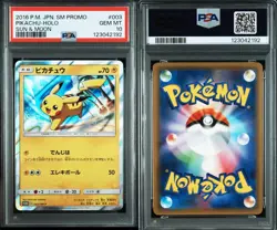 PSA10 Pikachu Promo 003/SM-P Pokemon Card - Image 3