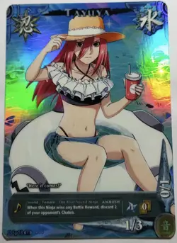 Naruto CCG Collectible Card Game Foil Prism 425 Tayuya Card - Image 1