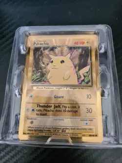 Gold Metal Pikachu Card 58/102 Pokemon Celebrations 25th Anniversary Pokemon TCG - Image 1