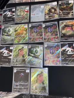 17 Pokemon Scarlet & Violet Illustration Rare Card Bundle Lot Set NM - Image 1