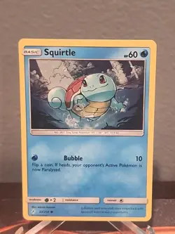 Squirtle 33/214 Cosmos Holo Pokemon Card Unbroken Bonds LP - Image 1