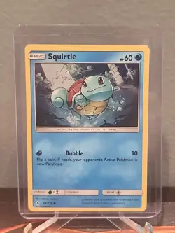 Squirtle 33/214 Cosmos Holo Pokemon Card Unbroken Bonds LP - Image 5