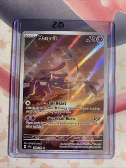 Pokemon TCG Mesprit Card 204/191 SV08: Surging Sparks Holo Illustration Rare - Image 3