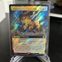 Dinosaurs on a Spaceship - Extended Art Surge Foil - #999 - Doctor Who Dr. - WHO - Image 1