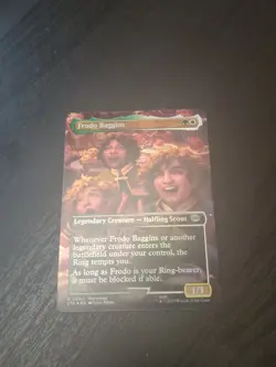 Frodo Baggins {Borderless} FOIL - MTG The Lord of the Rings #0404 NM Unplayed - Image 1