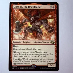 Magic The Gathering Mtg Gornog, The Red Reaper Jumpstart Foundations 25 Rare - Image 1