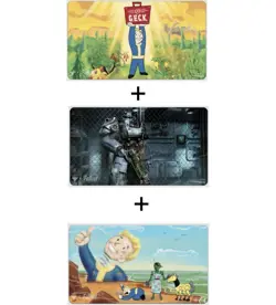 FalloutR Standard Gaming Playmat for Magic: The Gathering - 3 Playmats bundle - Image 1