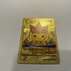 Pikachu Tag Cosplay Mega Charizard Y Gold Foil Fan Art Pokemon - Image 2