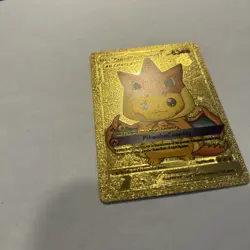 Pikachu Tag Cosplay Mega Charizard Y Gold Foil Fan Art Pokemon - Image 4