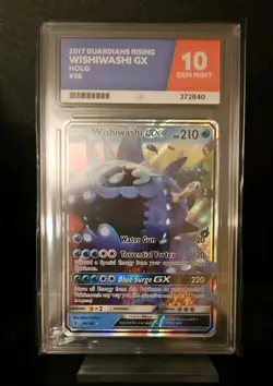 2017 Pokemon Sun & Moon Guardians Rising #38/145 Wishiwashi GX Ace 10 - Image 1