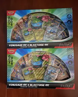 LOT OF 2 Pokemon TCG Venusaur EX & Blastoise EX Premium Collection SHIPS ASAP - Image 1