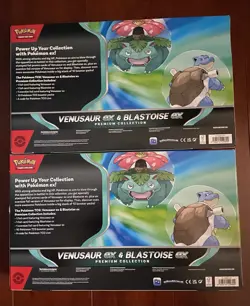 LOT OF 2 Pokemon TCG Venusaur EX & Blastoise EX Premium Collection SHIPS ASAP - Image 2