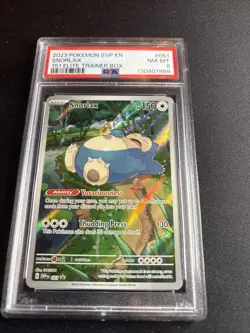 Pokemon 2023 SV 151 Set Snorlax Full Art Promo #51 PSA 8 - Image 1