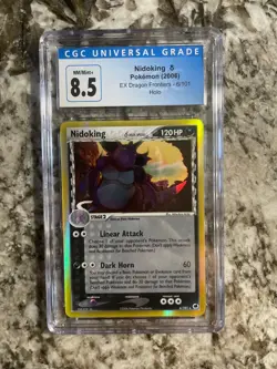 Nidoking Holo 6/101 EX Dragon Frontiers Pokemon TCG - Graded CGC 8.5 Old Label - Image 1