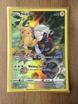 Pokemon TCG Pikachu TG05/TG30 Holo Rare Lost Origin Trainer Gallery - Image 1