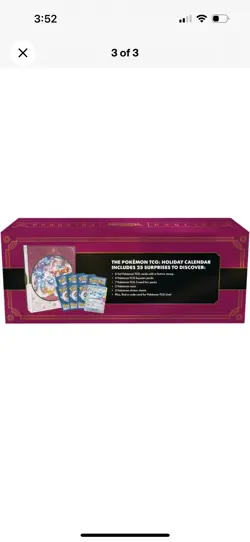 2025 Pokemon TCG Holiday Advent Calendar Box New Sealed - Image 3