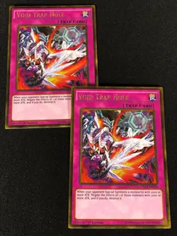 Yugioh Void Trap Hole PGL3-EN038 1ST GOLD X2 (NM) - Image 1