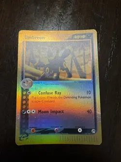 Pokemon Umbreon 24/100 Sandstorm Reverse Holo Card MP Rare Vintage TCG - Image 1