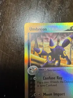 Pokemon Umbreon 24/100 Sandstorm Reverse Holo Card MP Rare Vintage TCG - Image 5