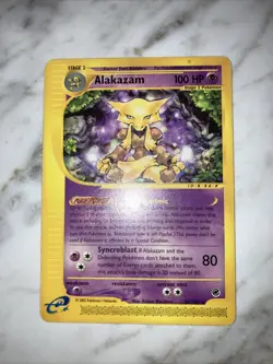 Alakazam 33/165 Pokemon Card TCG Expedition Non Holo Rare MP - Image 2
