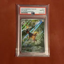 Heliolisk 177/167 Twilight Masquerade Illustration Rare PSA 10 Pokemon Card - Image 1