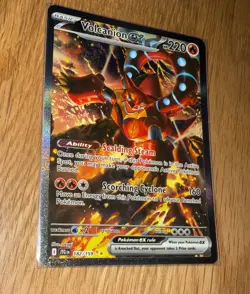 Pokemon TCG Volcanion EX Full Art Card 182/159 Journey Together Mint Condition - Image 1