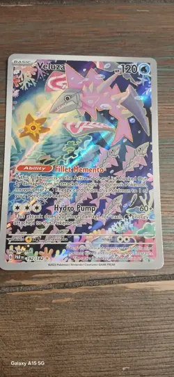 Pokemon TCG Veluza Card 192/182 Paradox Rift Illustration Rare NM Condition - Image 1