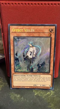 Yu-Gi-Oh Card - RA01-EN003 - EFFECT VEILER (secret rare holo) - NM/Mint - Image 1