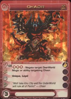 (CDP-031-1C-105) Chaor (Courage 105) (UR) Chaotic Premium Pack Foil Card - Image 1