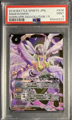 PSA 9 Digimon Evolution Ver.1.5 CB02-X06[X] Angewomon / Battle Spirits Card Game - Image 1