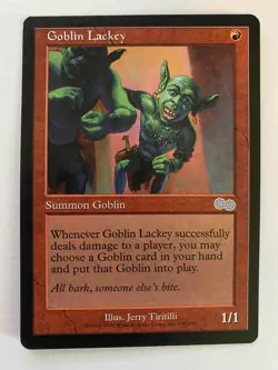 Goblin Lackey Urza's Saga Regular Magic the Gathering MTG Card - Image 1