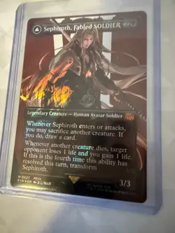 Sephiroth, Fabled SOLDIER (Borderless) (Surge Foil) Final Fantasy MTG Magic - Image 2