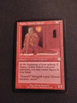 Squee, Goblin Nabob Mercadian Masques Regular Moderately Played Non Foil - Image 1