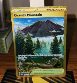 Pokemon TCG Gravity Mountain Surging Sparks Gold Hyper Rare 250/191 NM Single! - Image 1