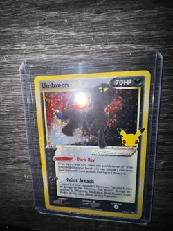 Pokemon Umbreon Gold Star Celebrations Classic Collection 17/17 Holo!!! - Image 4