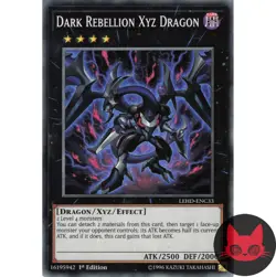 Yugioh Dark Rebellion Xyz Dragon LEHD-ENC33 Common 1st Edition NM - Image 1