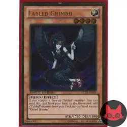 Yugioh Fabled Grimro GLD5-EN026 Gold Rare NM - Image 1