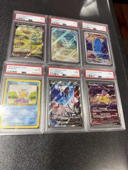 Pokemon TCG PSA Graded Card Lot Of 6 Squirtle, base and 151, Raikou, lumineon v - Image 2