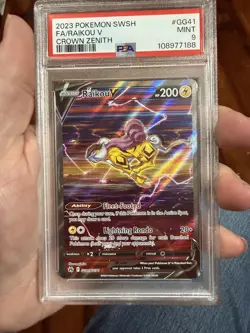 Pokemon TCG PSA Graded Card Lot Of 6 Squirtle, base and 151, Raikou, lumineon v - Image 3