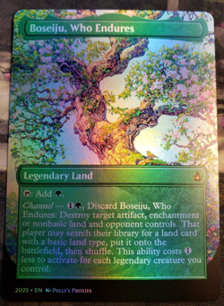 Boseiju, Who Endures FOIL Proxy Card with Custom Fantasy Art Design - Image 5